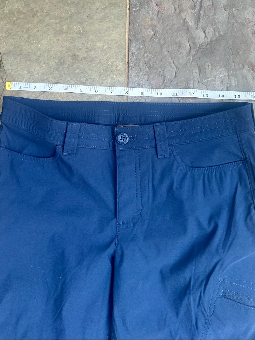 Eddie Bauer Navy Blue Cropped Utility Pants- 8 - Picture 4 of 7